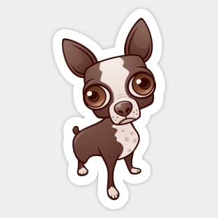 Zippy the Boston Terrier Sticker